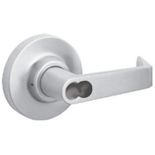 9R08 J Dorma entrance exit device lever trim, with sfic prep, less